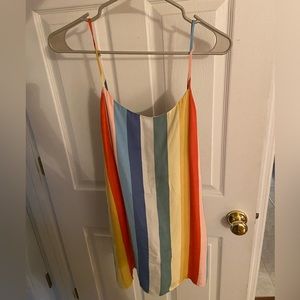 Reformation Rainbow Stripe Dress